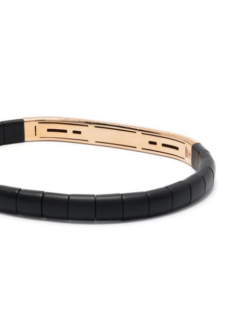 18kt rose gold black diamonds bracelet